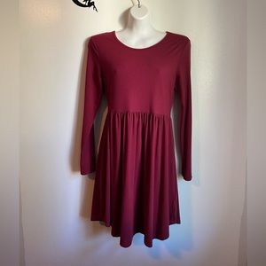 Wine colored Women’s Midi Dress